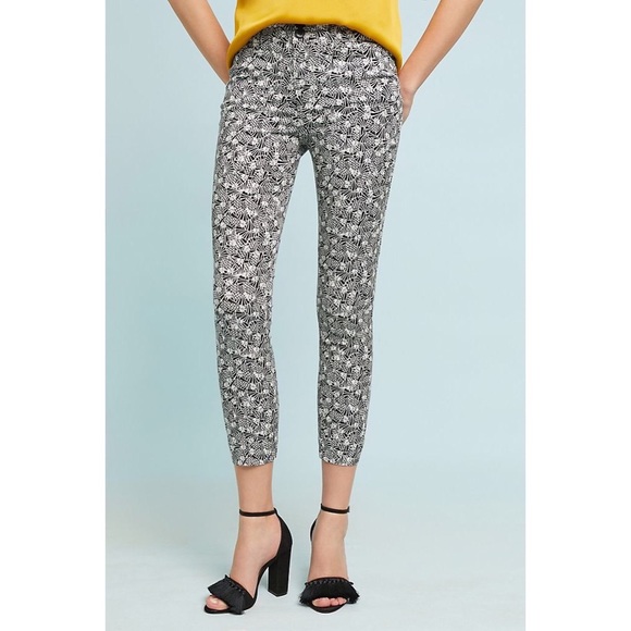 Anthropologie Bowery Pineapple Print Trousers - Picture 3 of 8